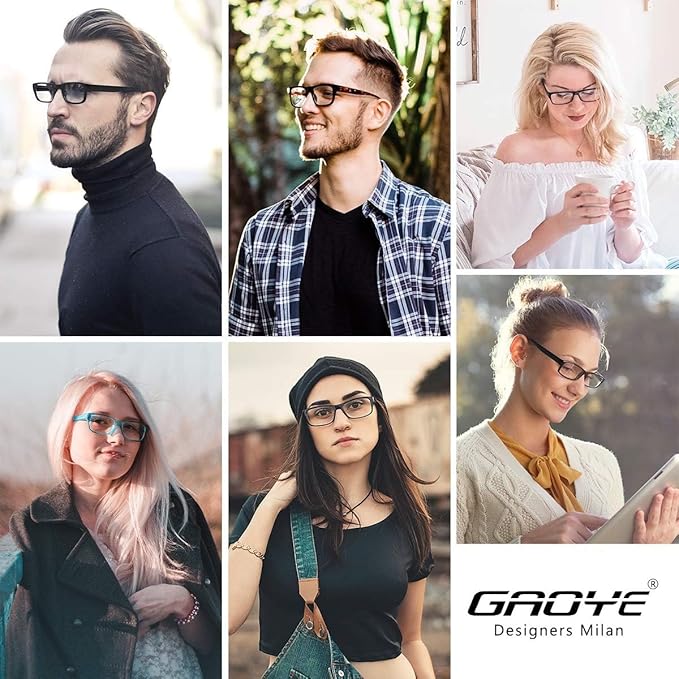 Gaoye Reading Glasses Men/Women, Eyeglasses, Blue Light Readers for Men/Women, Computer Eye Glasses, Cheaters