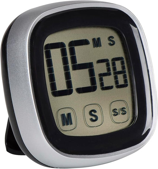 Westclox Digital Timer for Men & Women, Countdown & Stopwatch with Large Display, Magnetic Back & Foldable Kickstand, Ideal for Kitchen, Workouts, Work Hours – White, 2.87”*