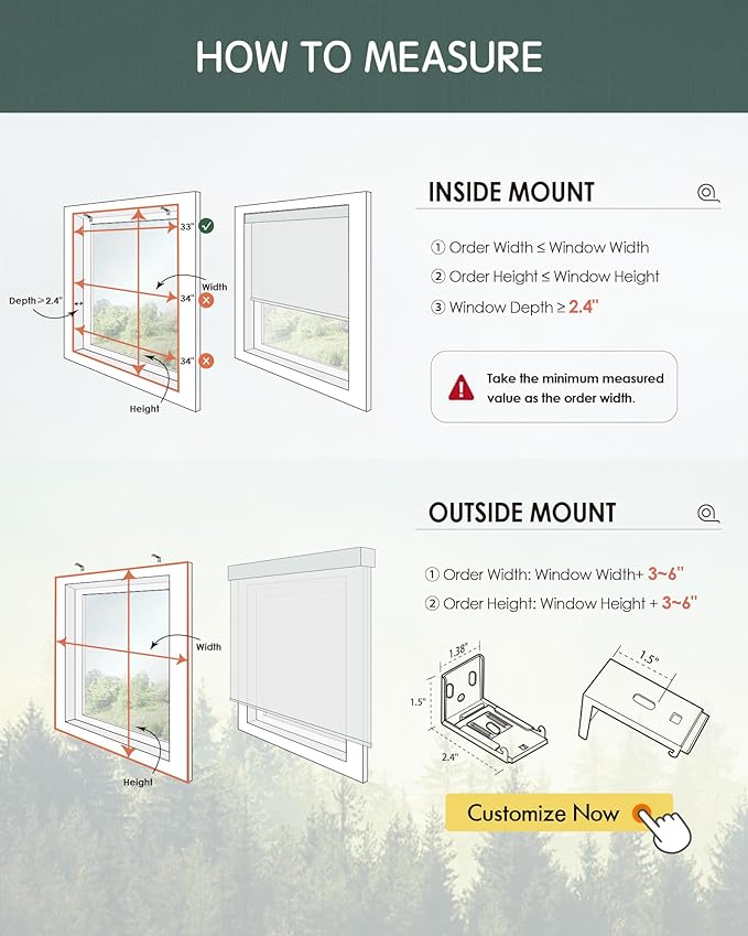 Yoolax Motorized Blinds with Remote, Smart Blinds for Windows Blackout Automatic Shades Compatible with Alexa Remote Control Roller Window Shades with Valance, Custom Size (V-Jungle Grid Light Gray)