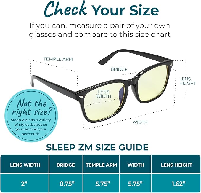 100% Blue Light Blocking Glasses - Better Sleep Anti Eye Strain Protection - Computer Gaming Women Men