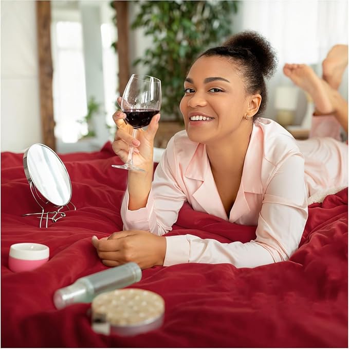 Sacred Weapon Waterproof Blanket for Bed Intimacy β Mini Sherpa & Fleece Throw β Waterproof Blanket for Couch, Absorbent & Leak Proof β Love Blankets for Couples Intimacy Waterproof β Dark Red, 40x45