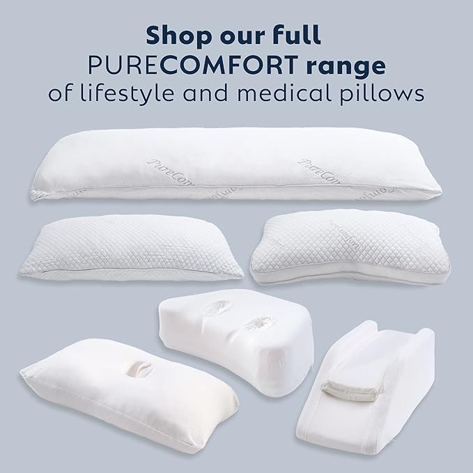Side Sleeping Pillow Cover - Machine Washable Pillow Case for Standard or Soft Side Sleeping Pillow - Pillow Sold Separately