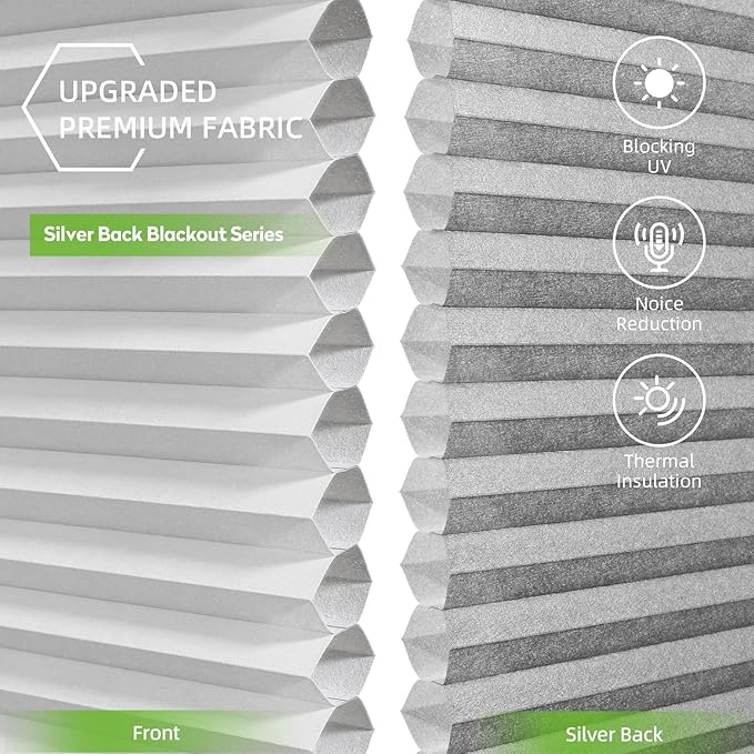 ZSTARR Motorized Skylight Shades Blackout Cellular Honeycomb Electric Blinds with Solar Panel Cordless Rechargeable with Remote for Roof and Slanted Windows Custom Size (LF Frost White)