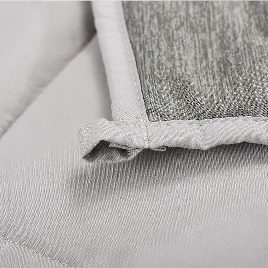 Weighted Blanket Queen Size 15 Pounds, Cooling Blanket for Adult Hot Sleepers, Soft Bed Blanket Universal to All Seasons, 60''x80'' 15 LBS, Grey