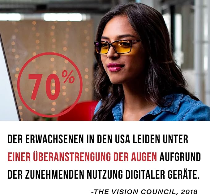 GUNNAR - Blue Light Reading Glasses - Blocks 65% Blue Light - Vertex