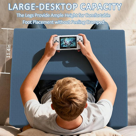 Lap Pillow Desk - Gaming Pillows for Lap,Machine Washable Reading&Book Pillows and Machine Washable Desk Pillow for Napping, Work & Sofa Couch Use