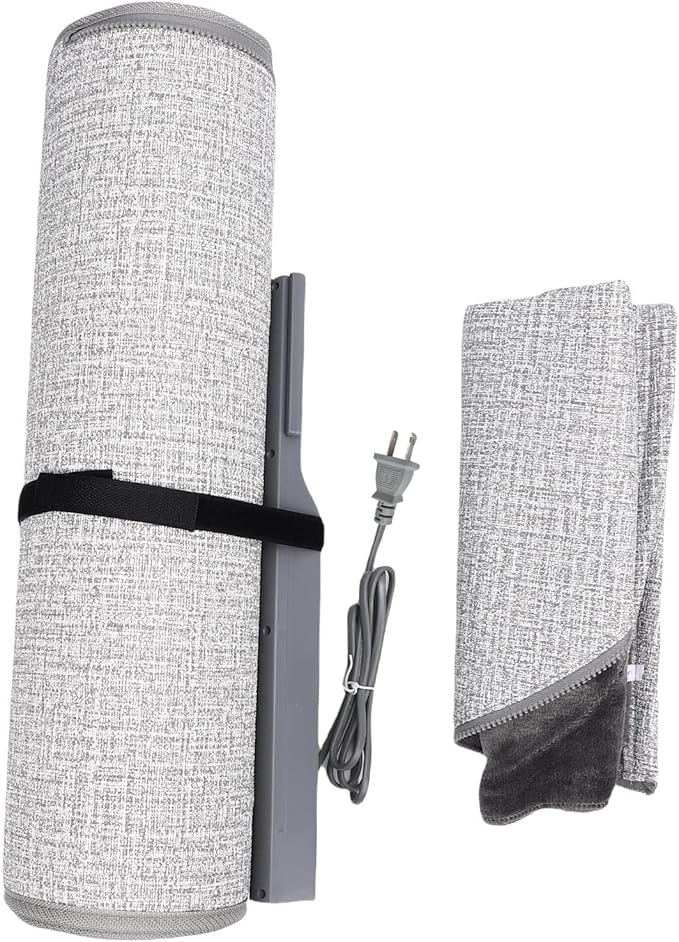 Zunate Foldable Leg Warmer With Soft Blanket, Small Personal Space Heater with Smart Timing and Temperature Control, Electric Space Heater with Two Heating Modes for Office Home (US Plug 110V)