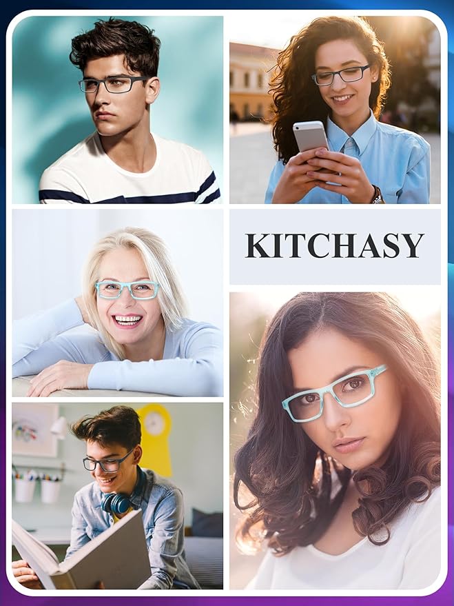 2 Pack Reading Glasses,Upgraded TR Blue Light Blocking Reading Glasses,Filter UV Ray/Glare Computer Readers,Stylish Lightweight Spring Hinges Eyeglasses for Women Men(Black/Blue,3.5)