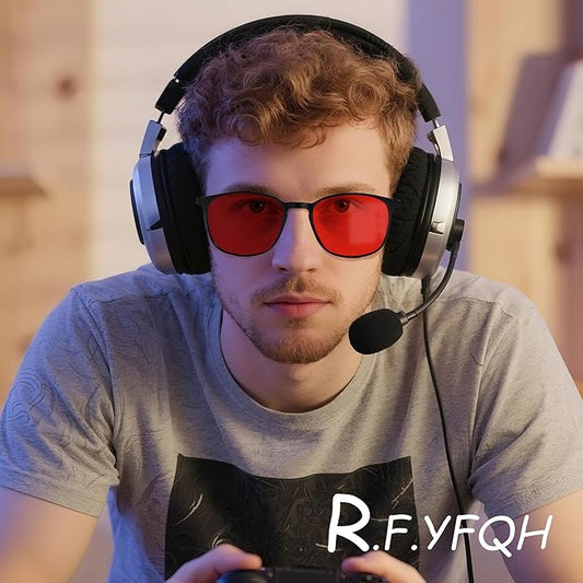 Sleep Blue Light Blocking Glasses for Men and Women, Computer Gaming Glasses Anti Eyestrain & UV Glare
