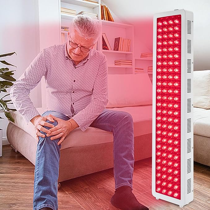 CNCEST Infrared Red Light Lamp, 1000w Red Light Near Infrared Light Panel, 660nm 850nm Led Red Lights Ther-Apy Lamp, for Improve Sleep,Muscl Relief,Skin Health,Anti-A-ging
