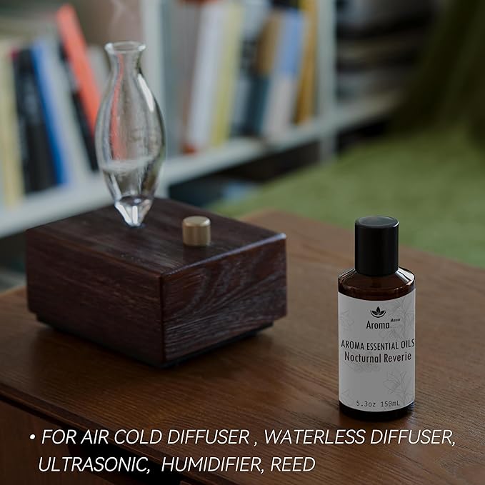 Hotel Scents Nocturnal Reverie 5.3 Fl Oz (150ml), Home Luxury Aroma & Hotel Collection Diffuser Oil- Hotel Diffuser Oil for Aromatherapy -Wood Inspired, Bigger Bottle, Bolder Aroma & Longer Lasting