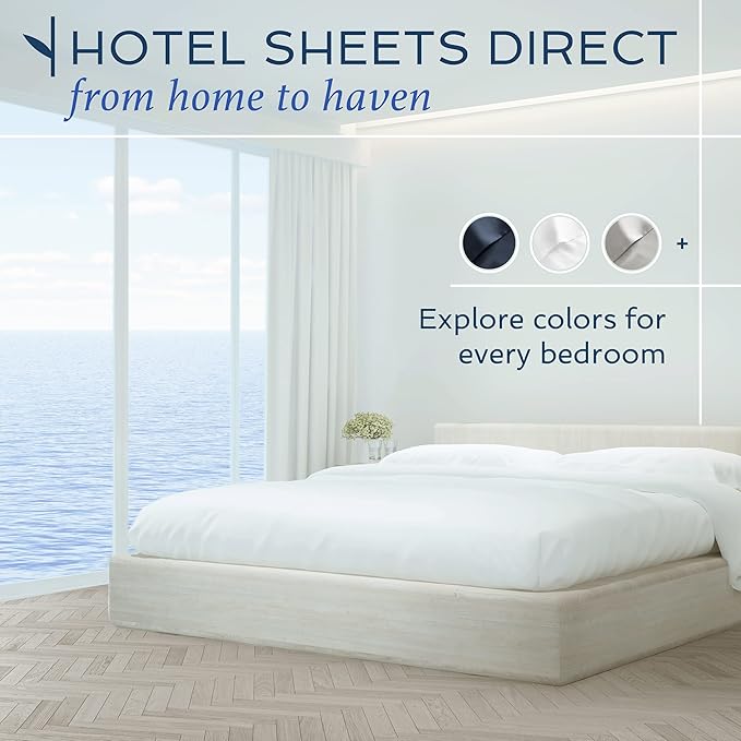 Hotel Sheets Direct Duvet Cover Bed Linen Set, 2 -Piece Set, Sand, Twin XL