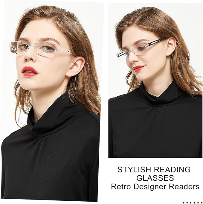 4 Pairs Reading Glasses Blue Light Blocking Glasses Computer Reading Glasses for Men Stylish Rectangle Men Eyewear Frame (+1.00 Magnification 4 Colors
