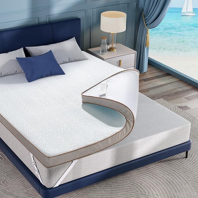 BedStory Cooling Mattress Topper Twin Size, 3 Inch Gel Infused Memory Foam Topper with Cool-to-Touch Removable Cover, Pressure Relief & Deep Refresh Sleep, CertiPUR-US Certified
