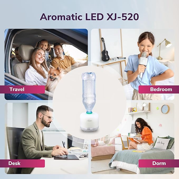 Hunter XJ-520 Aromatic LED Personal Ultrasonic Humidifier