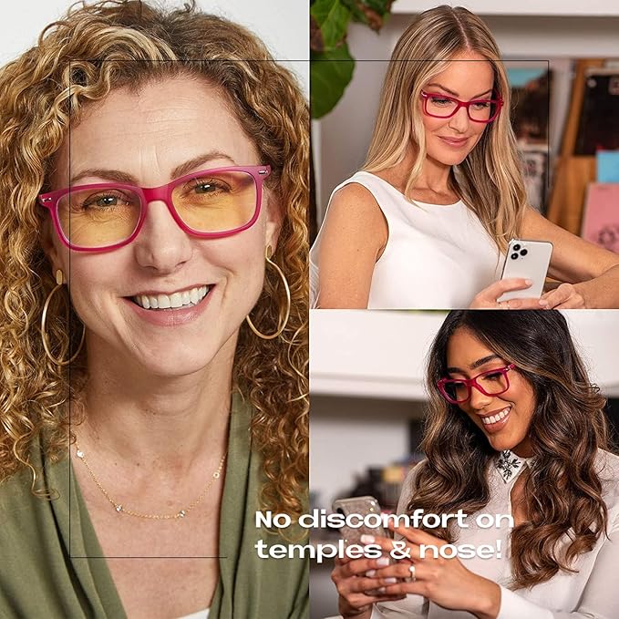 Readerest Blue Light Blocking Glasses – Thin Reflective Lens, Anti-Glare Computer Eyeglasses, UV Protection, Eye Strain Relief (Tortoise, 1.75 Magnification)