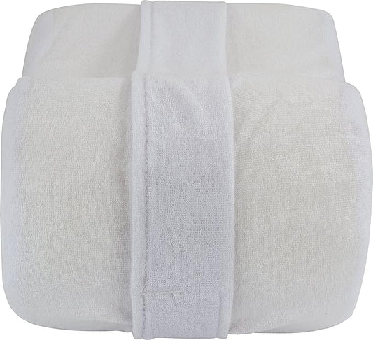 Ergonomic Knee Pillow for Side Sleepers - Orthopedic Memory Foam Knee Pillow for Spine Alignment & Back Pain - Soft Cover with Stabilizing Strap - Knee Wedge Pillow for Deep Night’s Sleep