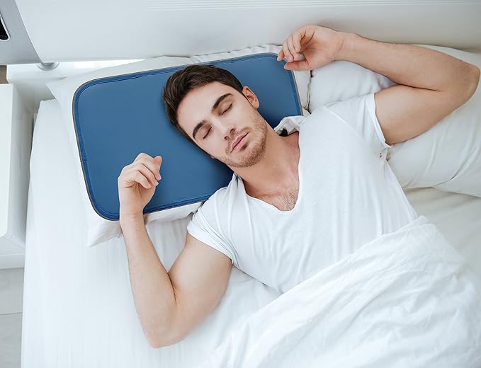 Pillow Cooling Pad - Pressure Activated Gel Cooling Mat Provides Instant Cool Relief - Ideal for Fevers, Migraines, Hot Flashes, Night Sweats - Place on Pillow