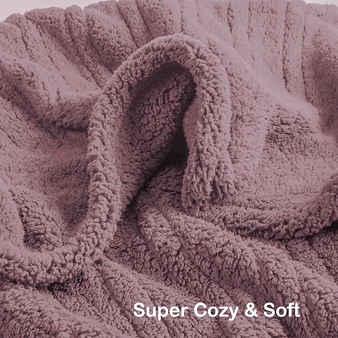 Electric Heated Blanket Full Size 72"×84" with 9 Heating Levels & 1-10Hs Auto Off,Double Sided Plush Sherpa, Energy Efficient, Machine Washable, for Couch & Bed, Light Purple