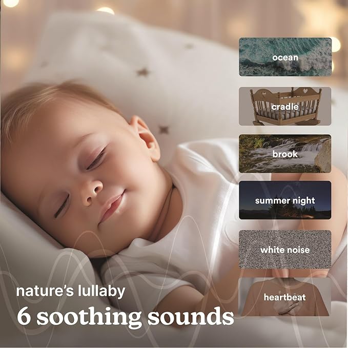 Homedics SoundSleep Rejuvenate White Noise Sleep Machine, Small Travel Sound Machine with 6 Relaxing Nature Sounds, Portable Sound Therapy for Home, Office, Nursery, Auto-Off Timer, by Homedics