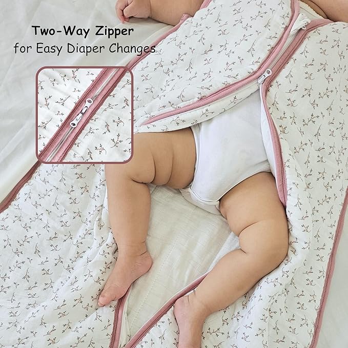 Unisex Baby Sleep Sack 0.5 TOG, Lightweight Summer Wearable Blanket, Soft Rayon Made from Bamboo Toddler Sleep Bag