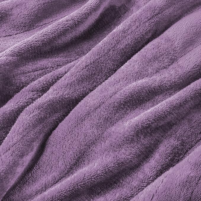 Electric Heated Blanket Full Size 72"x84",Fast Heating Throw, Soft Microplush for Bed & Couch, 1-10 Hours Auto Off & 6 Heating Levels, Machine Washable, Gifts for Grandma & Family-Purple