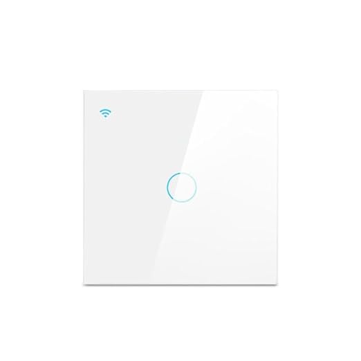 Homekit Smart Light Switch,Glass Touch Panel, Works with Homekit,Siri Voice Control,Timing, Neutral line Needed,EU,10A (1 Gang)