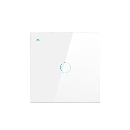 Homekit Smart Light Switch,Glass Touch Panel, Works with Homekit,Siri Voice Control,Timing, Neutral line Needed,EU,10A (1 Gang)