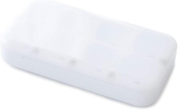 DEFI Smart Pillbox, Large, 8 Slots, Pill Organizer, Portable, Bluetooth, Easy to use, selfcare, with Alarm, Sound & Light, Daily, Compact Medicine Holder for Vitamins, Supplements, Free Reminder app.