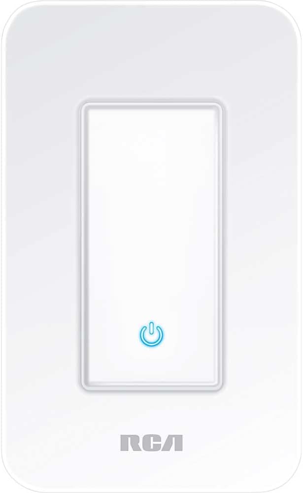 RCA 3-Way Smart Light Switch | Home Décor Smart Wall Switch 600W LED | Wireless Light Switch | Create Schedules via RCA App or WiFi Enabled Voice Control Google Assistant & Alexa Devices for Home