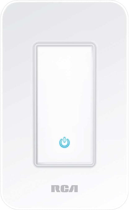 RCA 3-Way Smart Light Switch | Home Décor Smart Wall Switch 600W LED | Wireless Light Switch | Create Schedules via RCA App or WiFi Enabled Voice Control Google Assistant & Alexa Devices for Home
