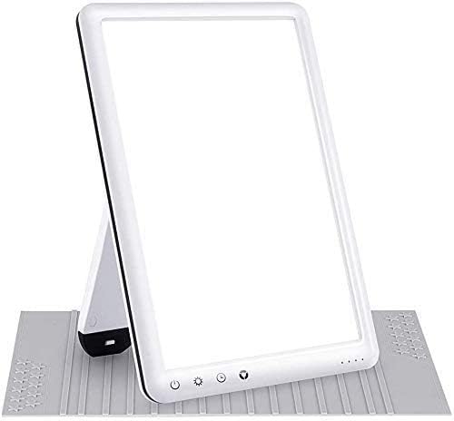 Light Therapy Lamp, Ultra-Thin UV-Free 10000 Lux Therapy Light, Timer Function, Adjustable Brightness Levels, for Home/Office Use