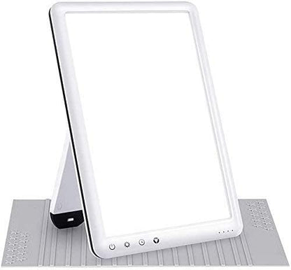 Light Therapy Lamp, Ultra-Thin UV-Free 10000 Lux Therapy Light, Timer Function, Adjustable Brightness Levels, for Home/Office Use