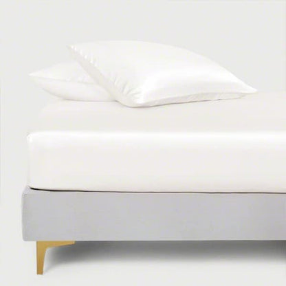LINENWALAS Fitted Sheet Only Viscose Derived from Bamboo, Bottom Sheet for King Size Bed – 16” Deep Pocket, All Around Snug Fit – Cooling, Breathable, Soft, Hypoallergenic (Ivory, King)