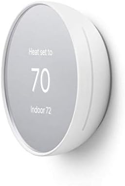 Google Nest Thermostat - Smart Thermostat for Home - Programmable WiFi Thermostat - Snow - GA01334-US Bundle with Matching Google Nest Thermostat Trim Kit Wall Mount Plate GA01837-US