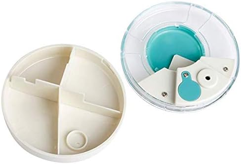 Intelligent Pill Dispenser, Electronic Medication Organizer with Alarm Reminders Weekly Pill Box Case with Moisture-Proof Design to Hold Vitamins, Fish Oil, Supplements and Medication (White)