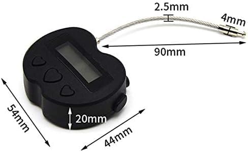 Timer Padlock Timer Lock 99 Hours Electronic Timer USB Rechargeable Electronic Temporary Timer Lock with LCD Display (Black)