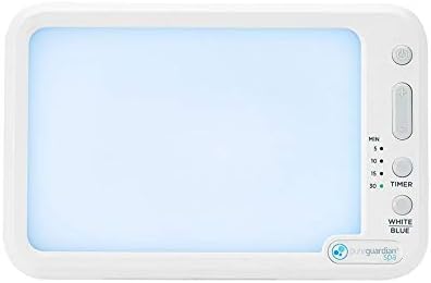 PureGuardian SPA45 Compact Travel Energy Light, 10,000 LUX, 12W LED, Improve Your Mood, Focus, Energy Levels, Customizable Blue or White Light Therapy Intensity, Adjustable Time Settings