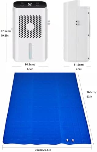 Cooling Mattress Topper – Bed Cooling System for Hot Sleepers, Water-Cooled Mattress Pad, Summer Sleep Relief, Night Sweats Solution, 66x55in Cooling Mattress Pad