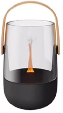 Retro creative candlelight lamp home bedroom sleep aid USB charging aromatherapy machine air fragrance machine diffuser (Large)