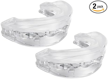 Anti Snoring Mouthguard – Adjustable Comfort Boil and Bite Mouth Guard for Snoring Support – Heat Moldable Design with Storage Case and Instructions for Easy Use (2 Pack)