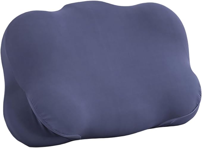 Ergonomic Adjustable Cervical Memory Foam Pillow - Cloud-Like Support, Breathable Cooling Pillowcase, Orthopedic Neck Pain Relief for Side/Back/Stomach Sleepers Home, Bedroom & Travel (Dark Blue)