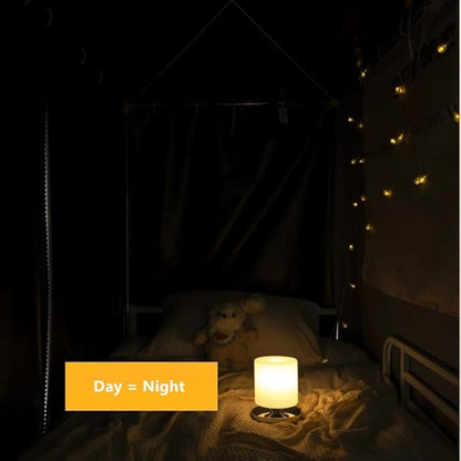 Cute Opaque Bottom Bunk Bed Curtains Privacy Cloth Underbed Curtains for Boys Girls 2 Panels 100% Blackout, Black Space Shot