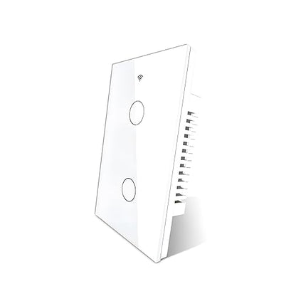 ZINDRA Smart Wall Light Switch, 2.4GHz Wi-Fi Touch Control, Single Pole Neutral Wire Required, Compatible with Alexa & Google Assistant, Remote Control with Schedule & Timer (1-Pack)