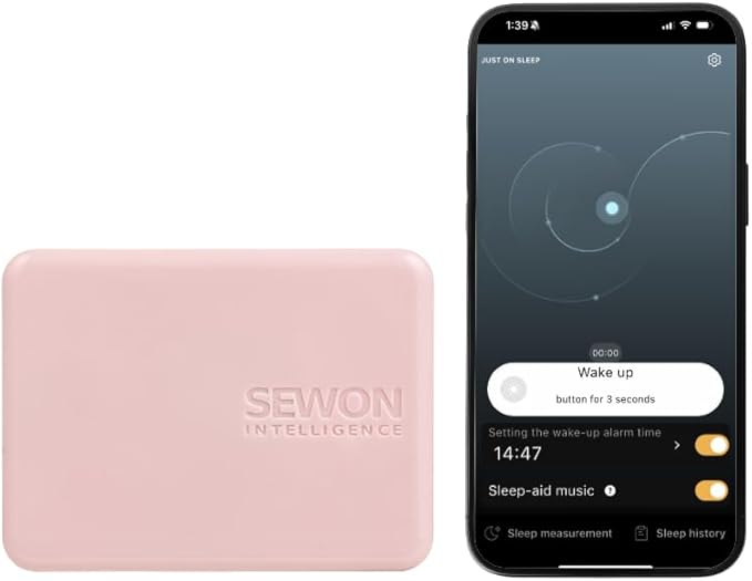 Smart Sleep Tracker – Non-Wearable Sleep Monitor with Advanced Sleep Analysis, Breathing Monitoring, Emergency Alerts, AI Sound Therapy & App Control