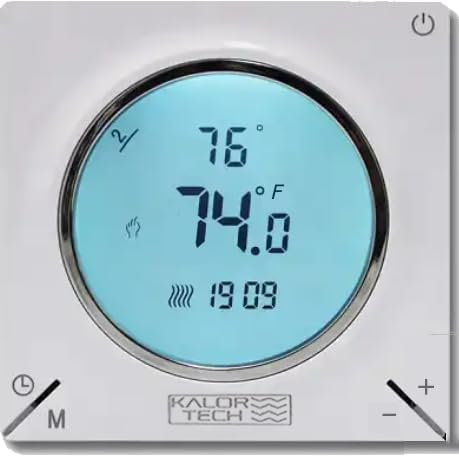 Wi-Fi Smart Thermostat for Electric Baseboard Heaters, 120-240V Systems, Proprietary Wall Plate, LCD Fahrenheit Display, Compatible with Alexa, Google Home, Smart Life and Tuya App (829F)