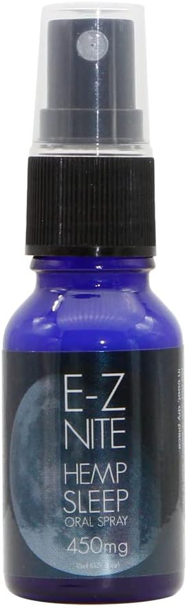 Hemp Sleep Spray with Melatonin L-Theanine Valerian Root Magnesium | Fast Acting Non-Habit Forming Non-GMO, Gluten Free, Natural Sleep Aid