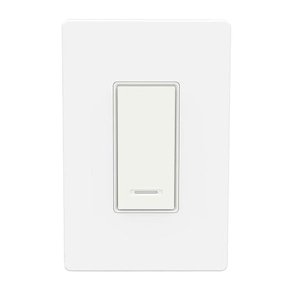 BN-LINK WiFi Smart in-Wall Light Switch, No Hub Required with Timer Function, White, Compatible with Alexa and Google Assistant, Neutral Wire Needed, 2.4 Ghz Network Only