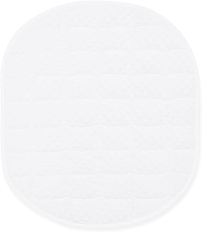 TONGDADA Weighted Lap Blanket 7lbs for Adult,Perfect for Relaxation, Lounging, Napping, Sleeping & Travel,Luxury Minky Weighted Body Blanket,Weighted Throw Blanket-White Minky Dot, 29" x 24"