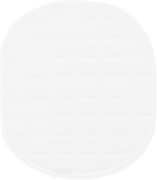 TONGDADA Weighted Lap Blanket 7lbs for Adult,Perfect for Relaxation, Lounging, Napping, Sleeping & Travel,Luxury Minky Weighted Body Blanket,Weighted Throw Blanket-White Minky Dot, 29" x 24"